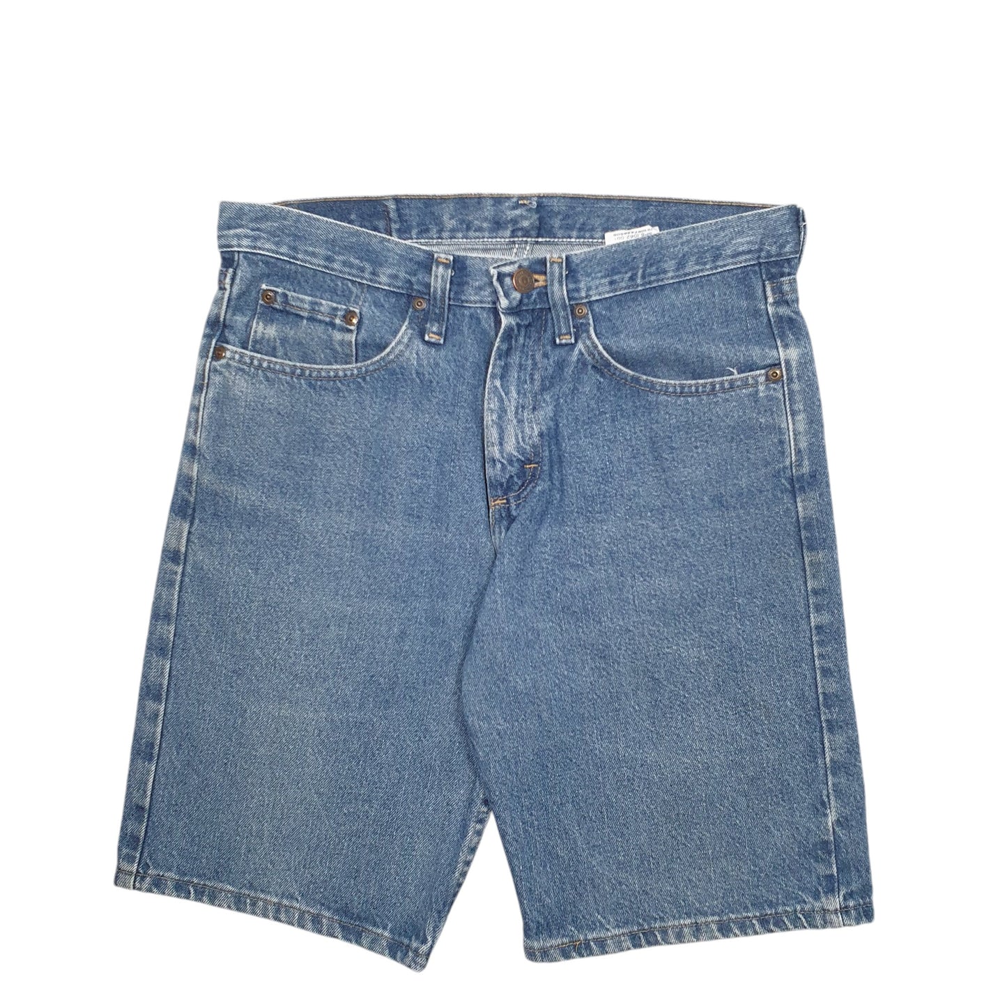 Mens Blue Wrangler Denim Jeans Jorts Denim Shorts