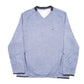 Mens Blue Attack Life Surf Sea Beach Hike Light Sweater V Neck Jumper