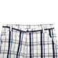 Mens White Wrangler Madras Ivy League Chino Shorts