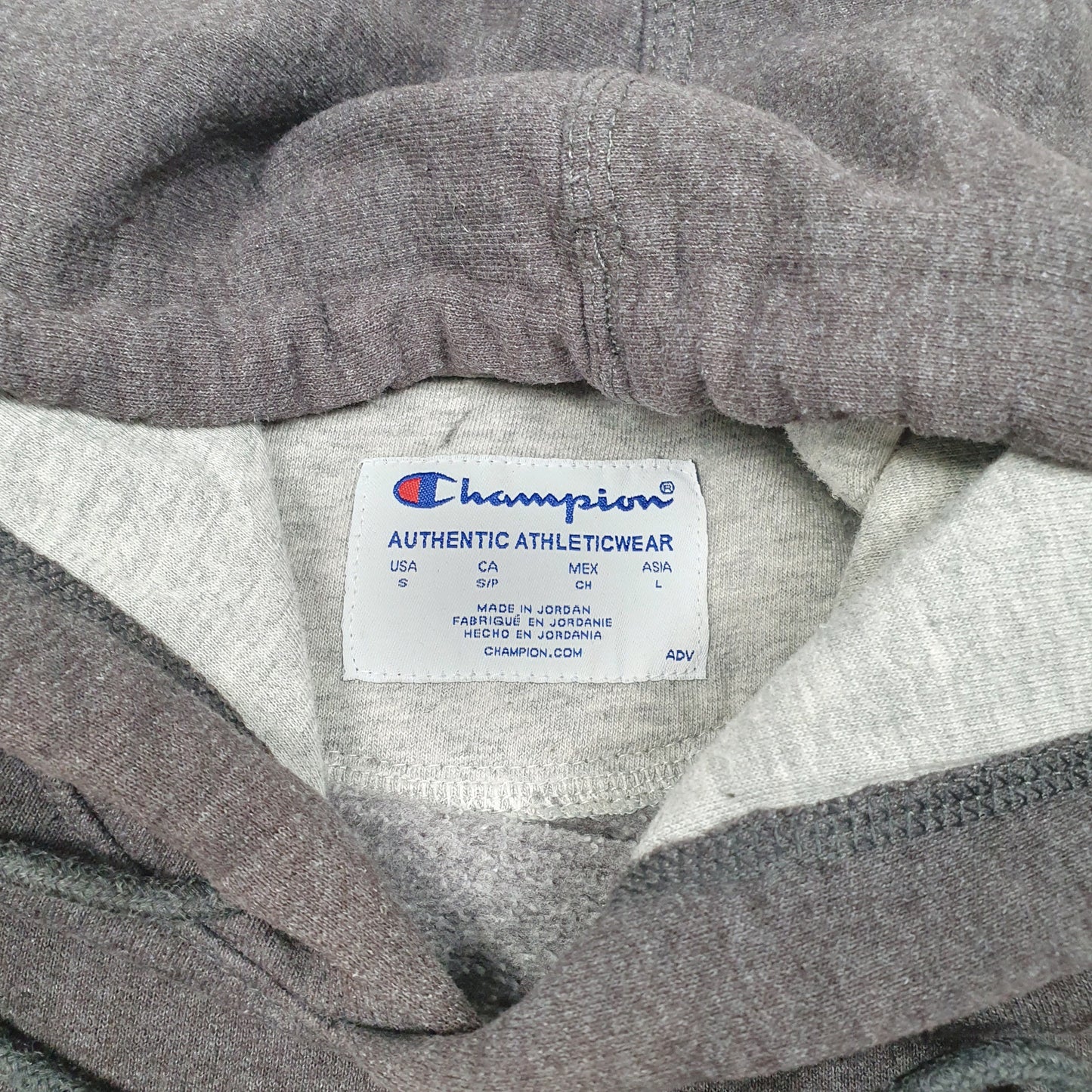 Mens Grey Champion  Hoodie Jumper
