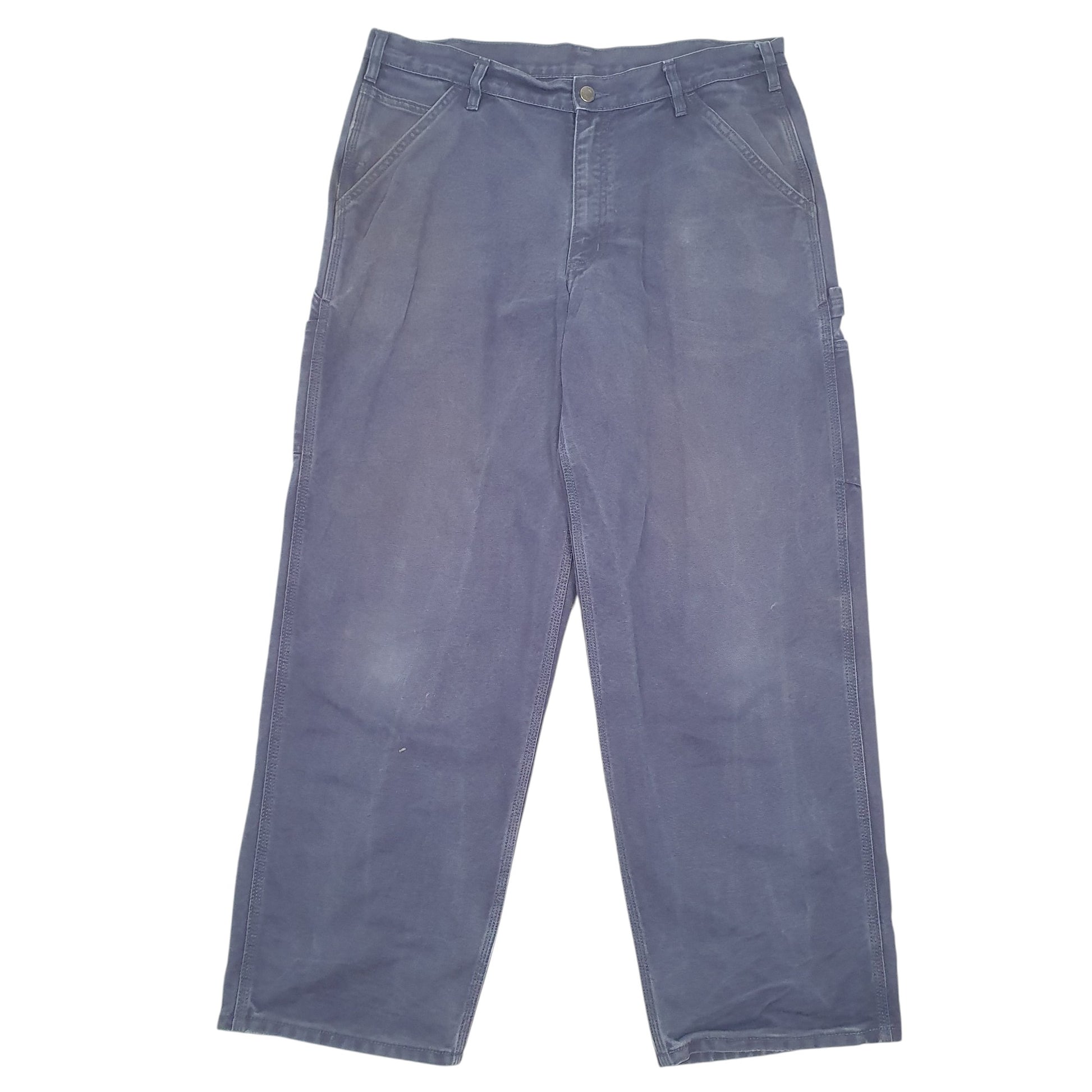 Mens Navy Dakota Workwear Carpenter Trousers