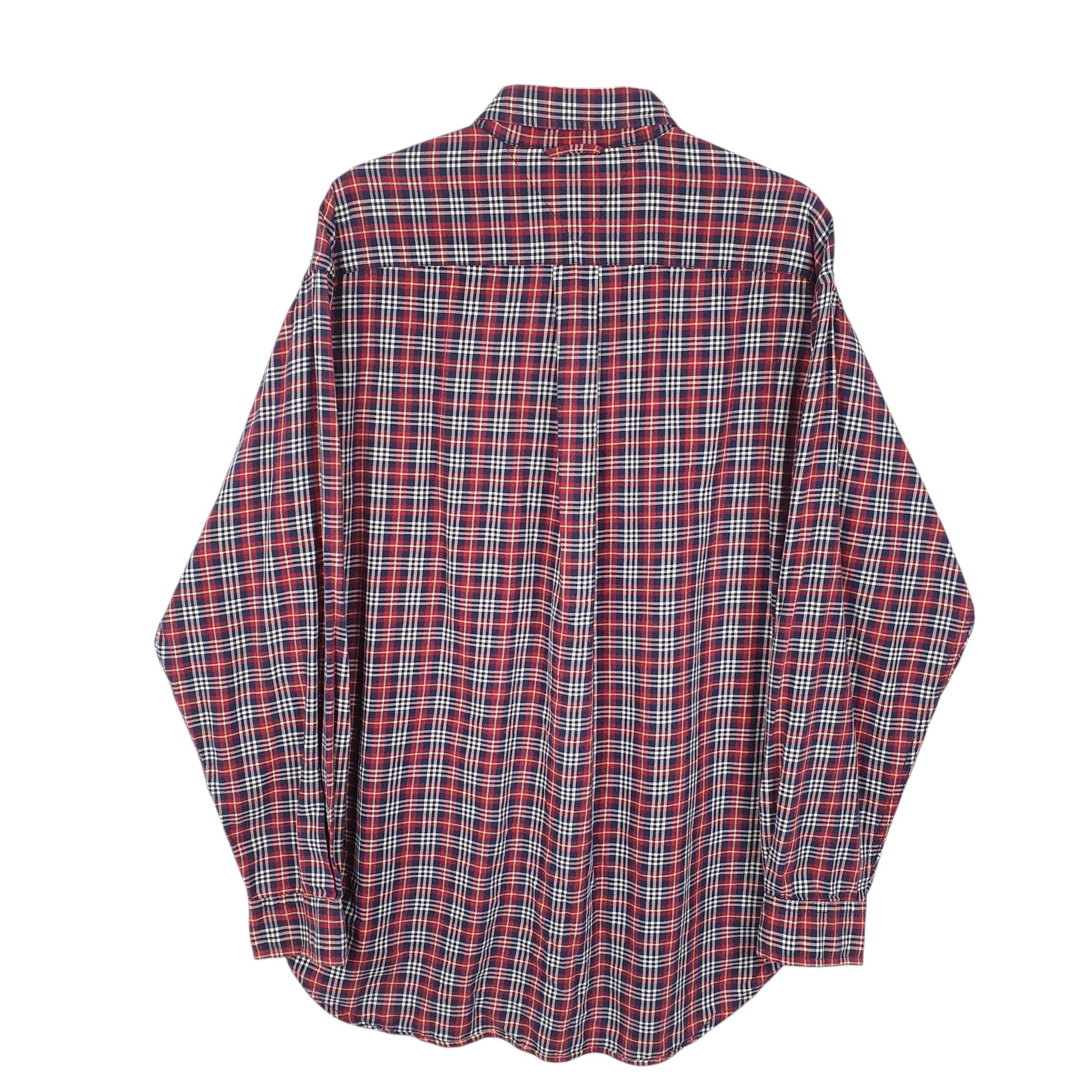 Mens Red Tommy Hilfiger Vintage Crest Long Sleeve Shirt