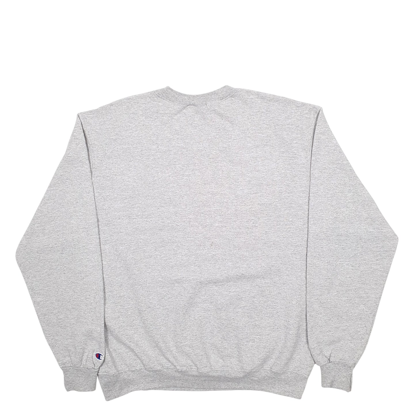 Mens Grey Champion Widened USA College Sports Spellout Crewneck Jumper