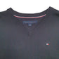 Mens Black Tommy Hilfiger Knit Crewneck Jumper