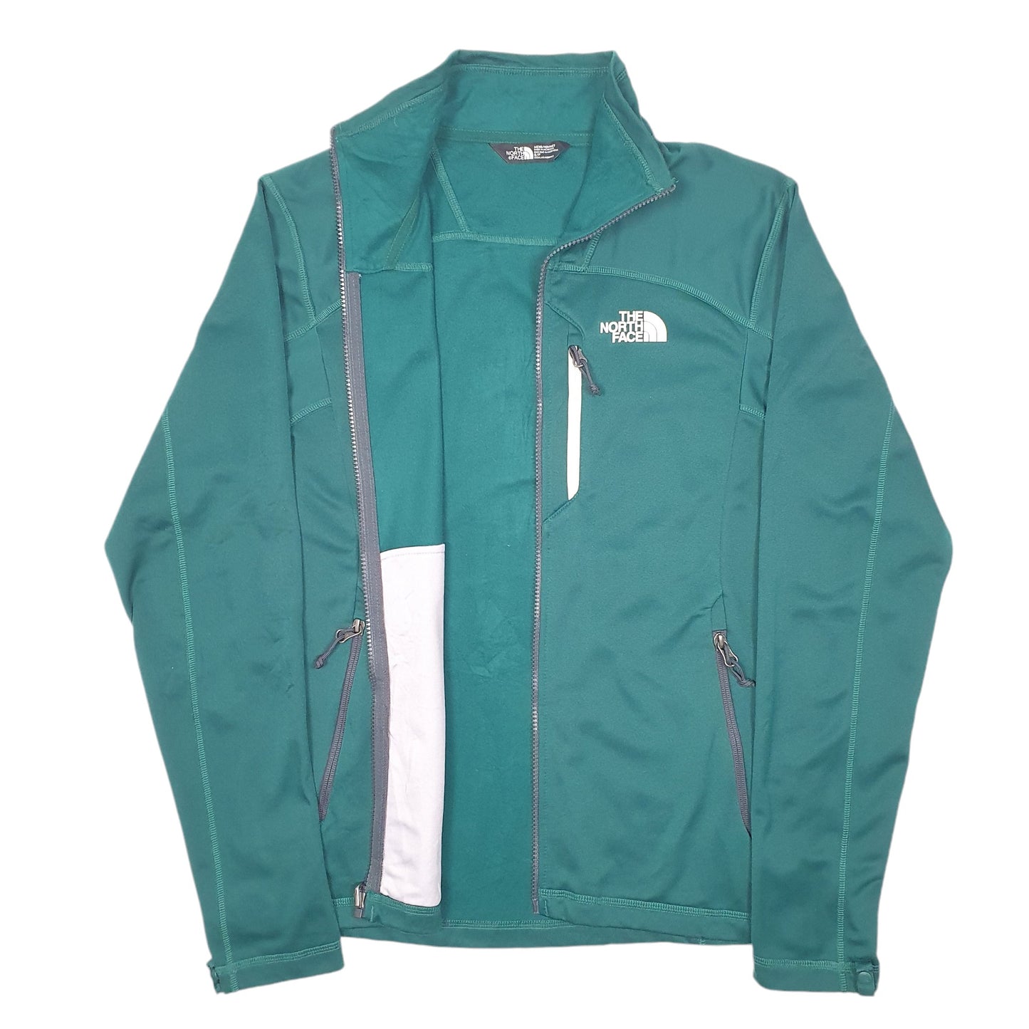 Mens Green The North Face Fleece Outdoors  Coat