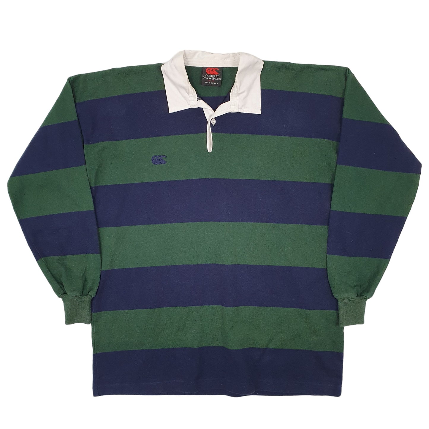 Mens Green Canterbury  Long Sleeve Polo Shirt