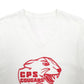 Mens White Unbranded CPS Cougars Spellout Crewneck Jumper