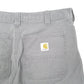 Mens Grey Carhartt Workwear Relaxed Fit Carpenter Shorts