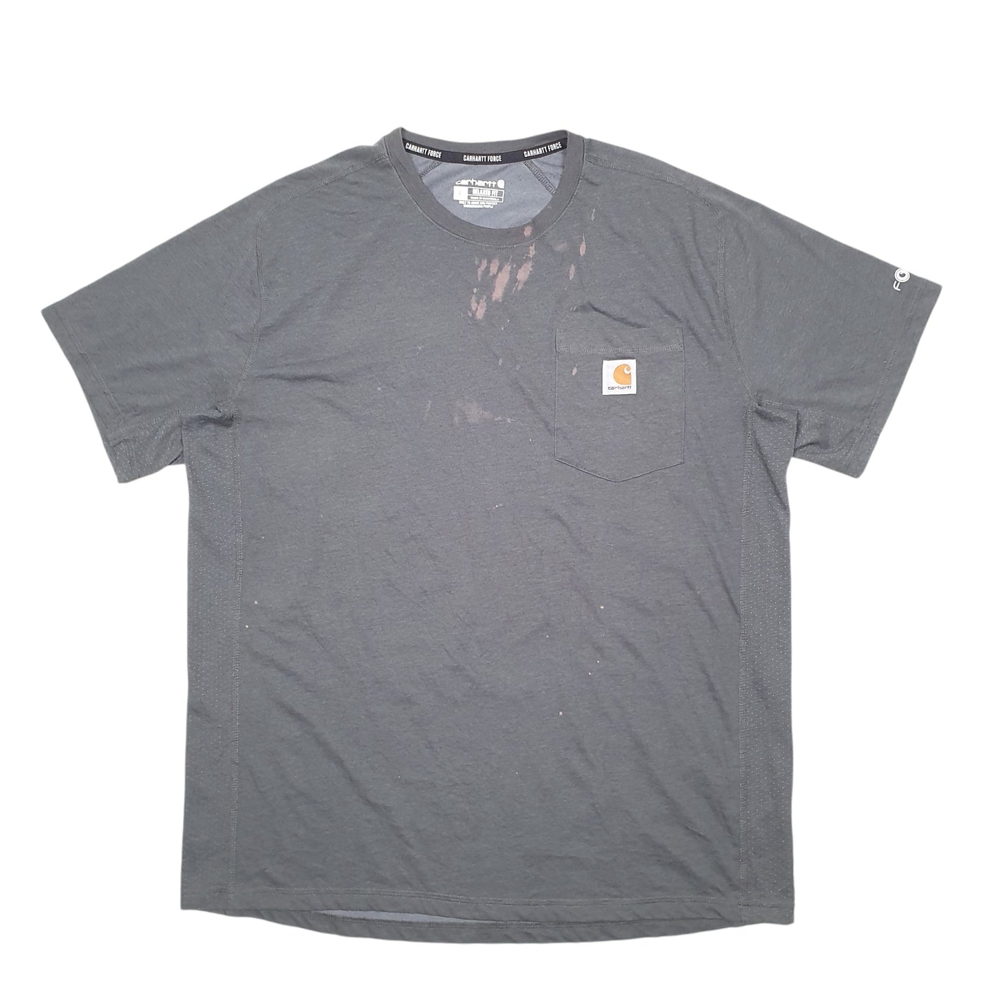 Mens Grey Carhartt Relaxed Short Sleeve T Shirt