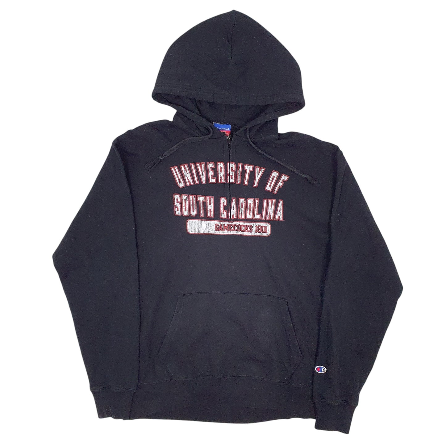 Mens Black Champion University of South Carolina Quarter Zip Jumper