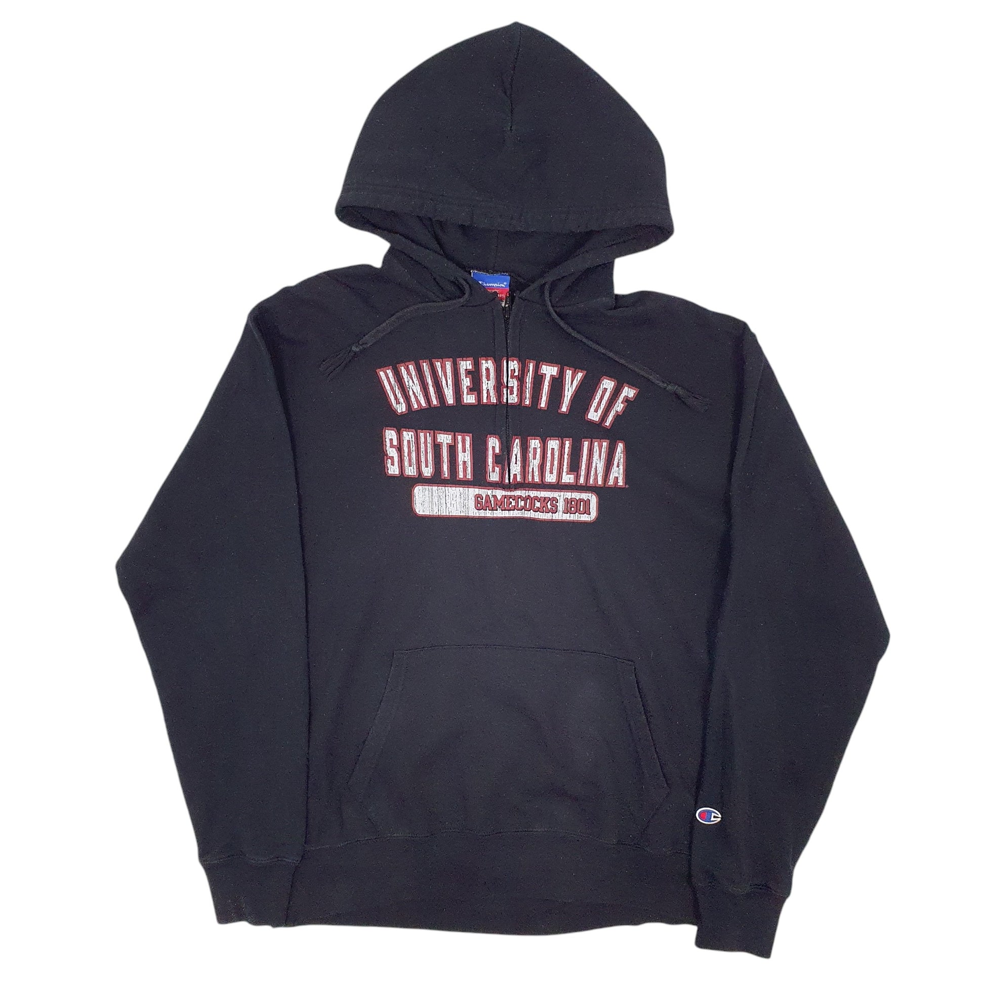 Mens Black Champion University of South Carolina Quarter Zip Jumper