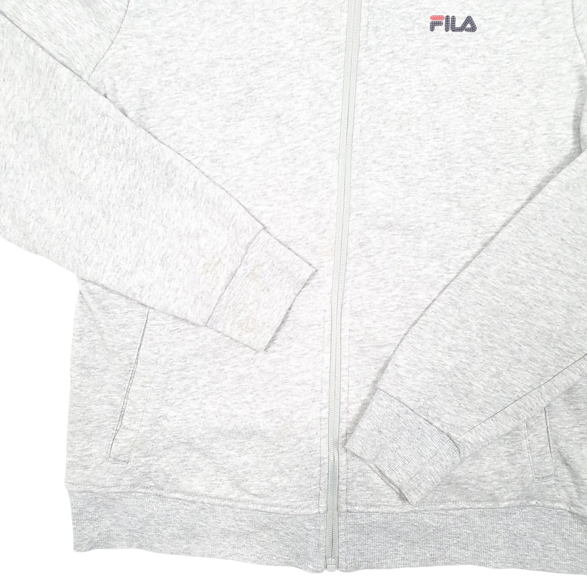 Womens Grey Fila  Full Zip Jumper