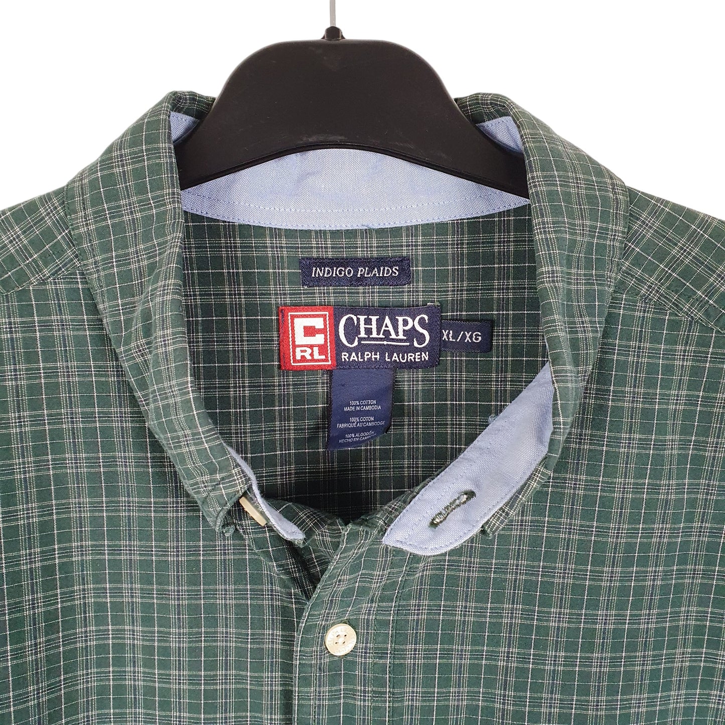 Mens Green Chaps  Long Sleeve Shirt