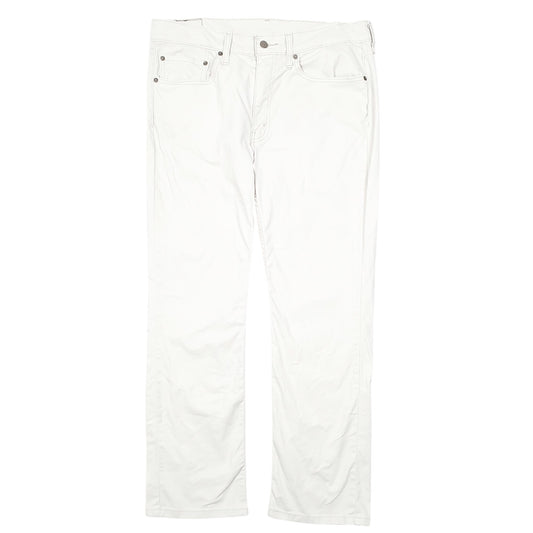 Mens Cream Levis 514 Chino Trousers