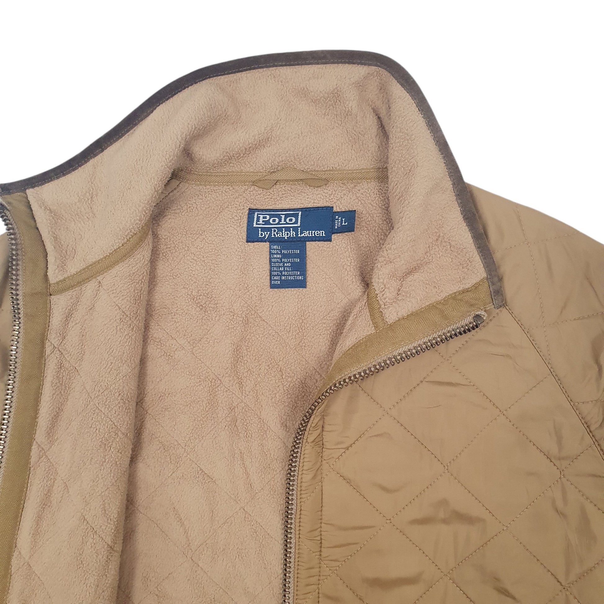 Mens Beige Polo Ralph Lauren Puffer  Coat