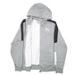 Womens Grey Puma Hoodie Full Zip Jumper