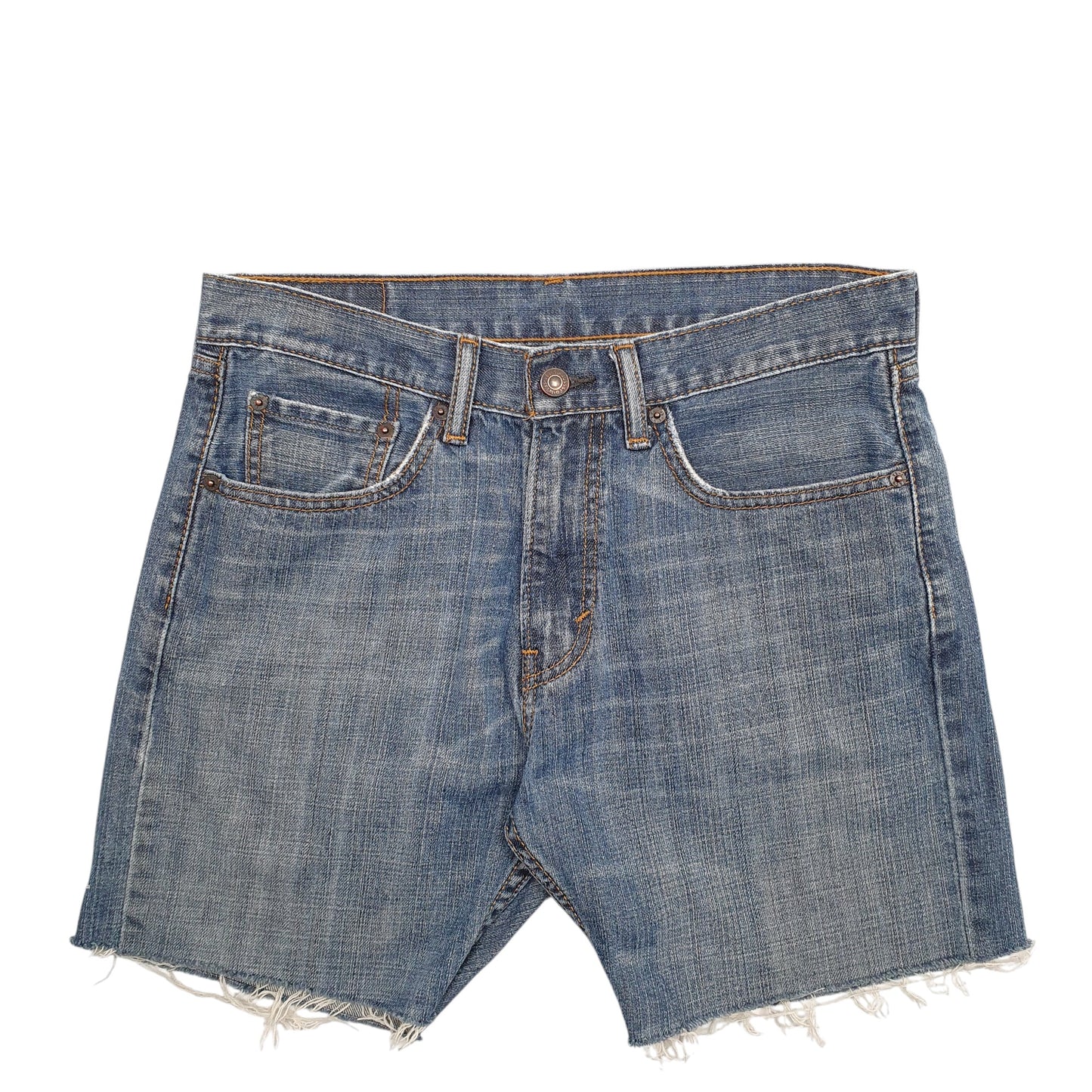 Womens Blue Levis 505 Denim Shorts