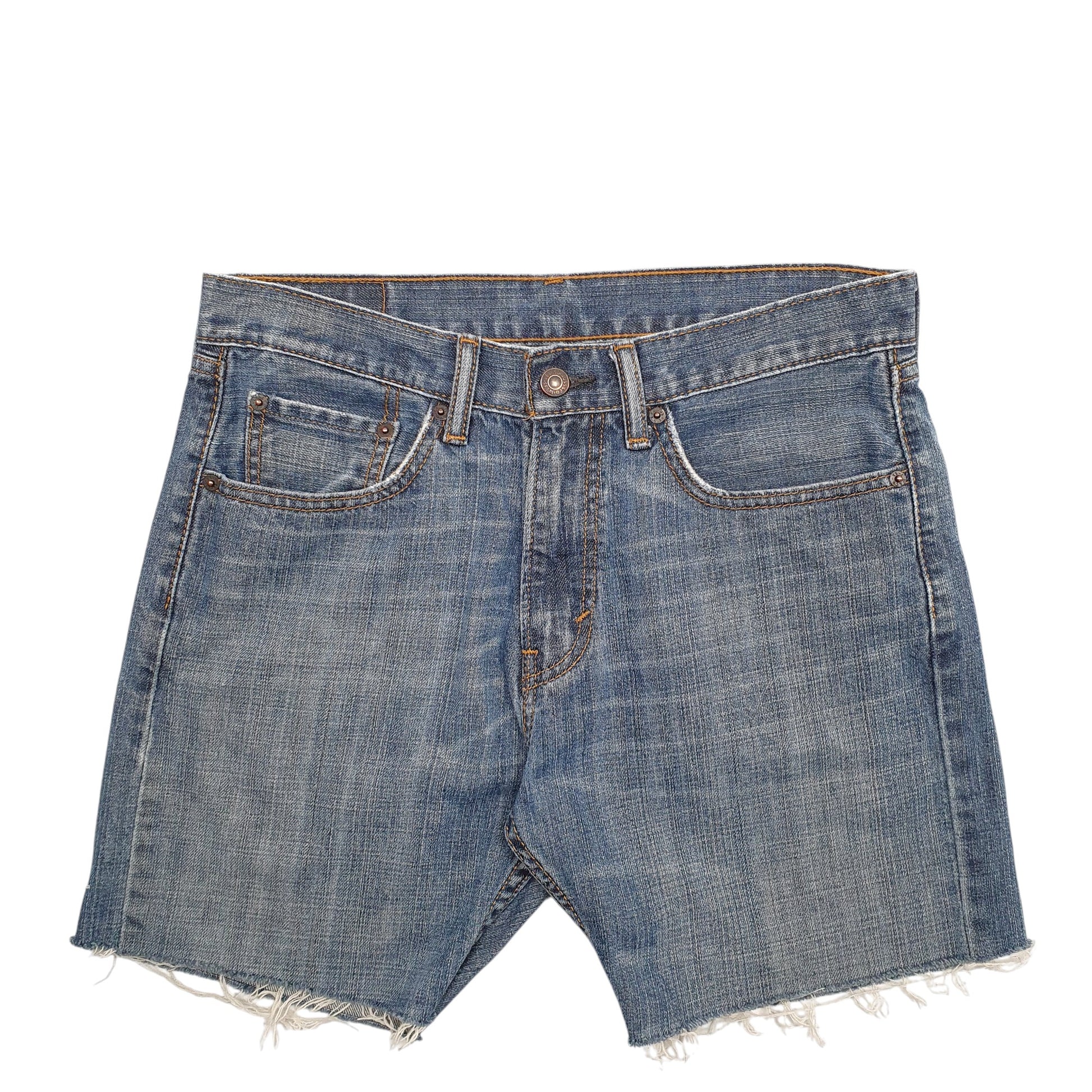 Womens Blue Levis 505 Denim Shorts
