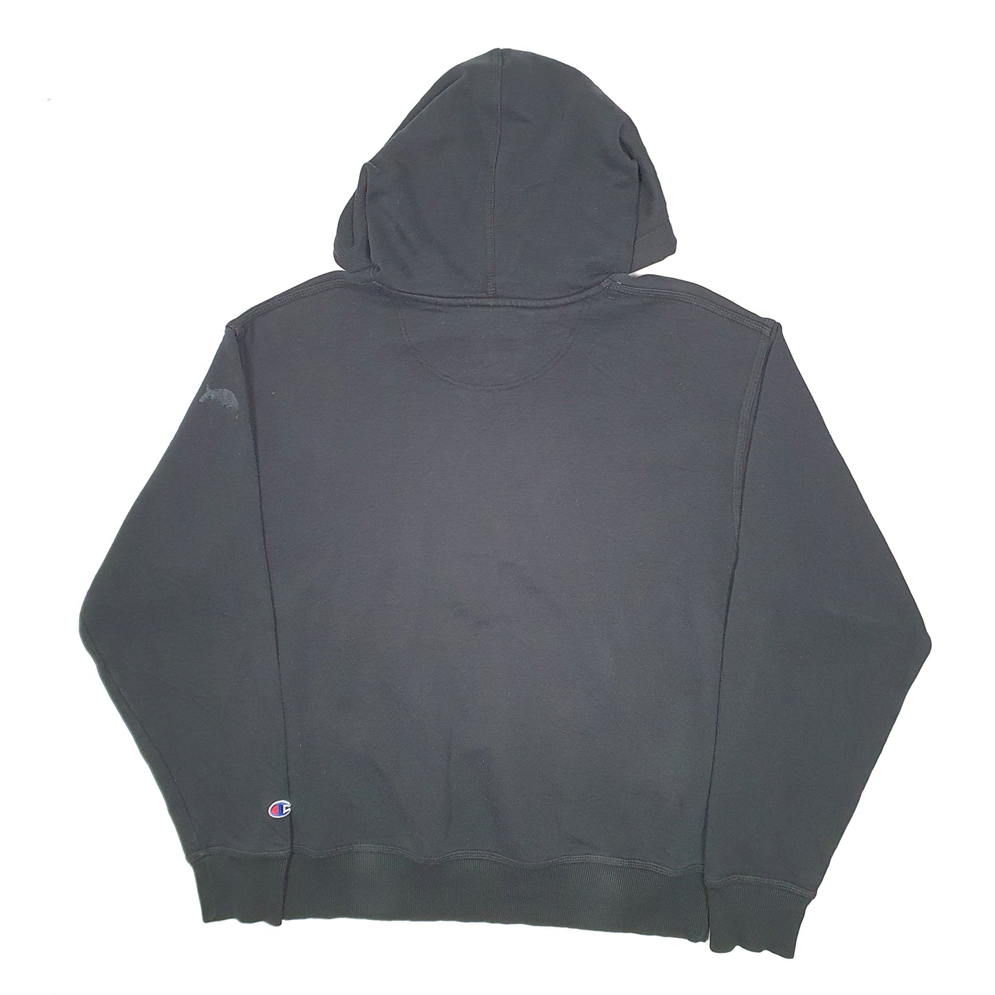 Mens Black Champion Spellout Hoodie Jumper
