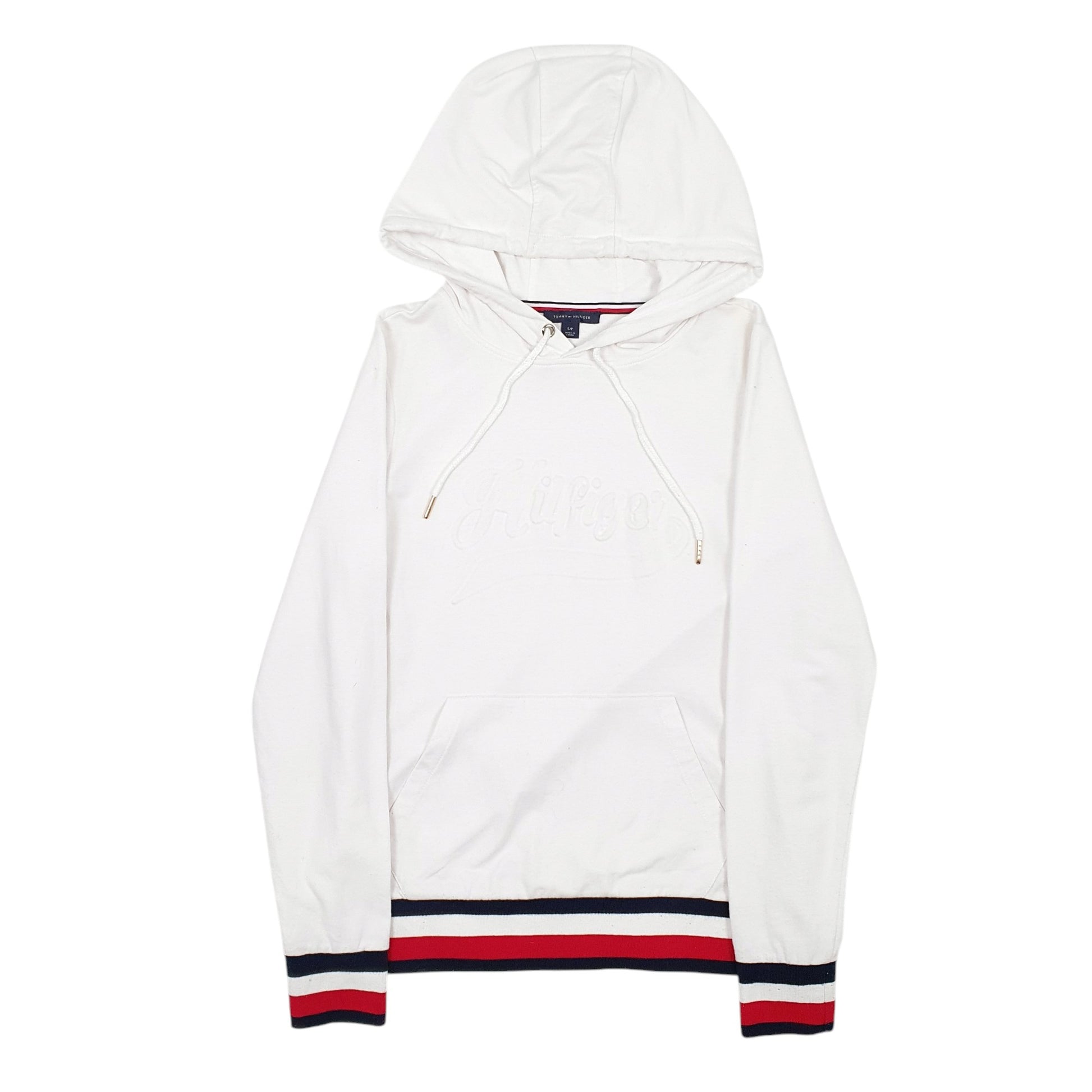 Womens White Tommy Hilfiger  Hoodie Jumper