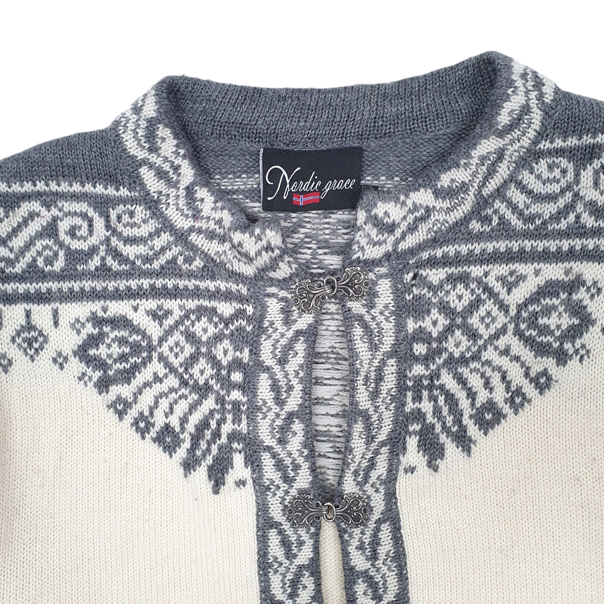 Womens Cream Nordic Grace  Cardigan Jumper