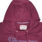 Mens Burgundy Champion Spellout Hoodie Jumper