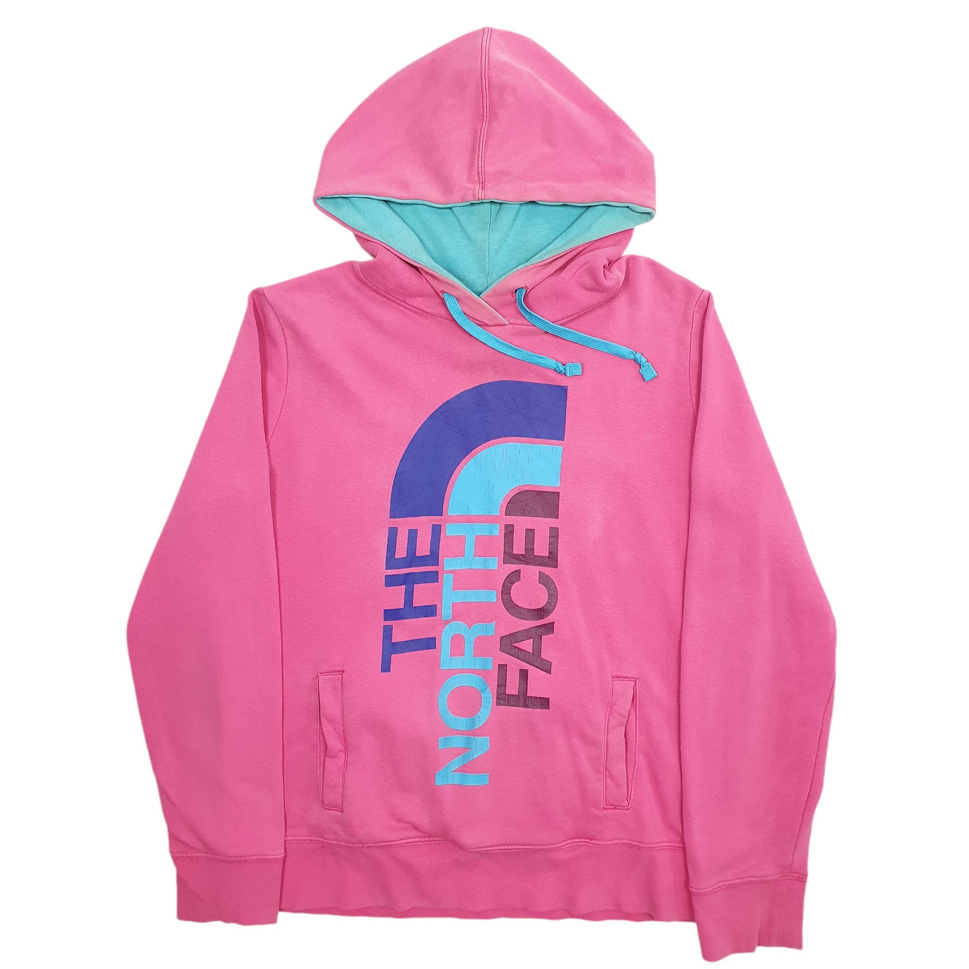 Womens Pink The North Face Spellout Hoodie Jumper