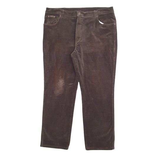 Mens Brown Wrangler  Corduroy Trousers