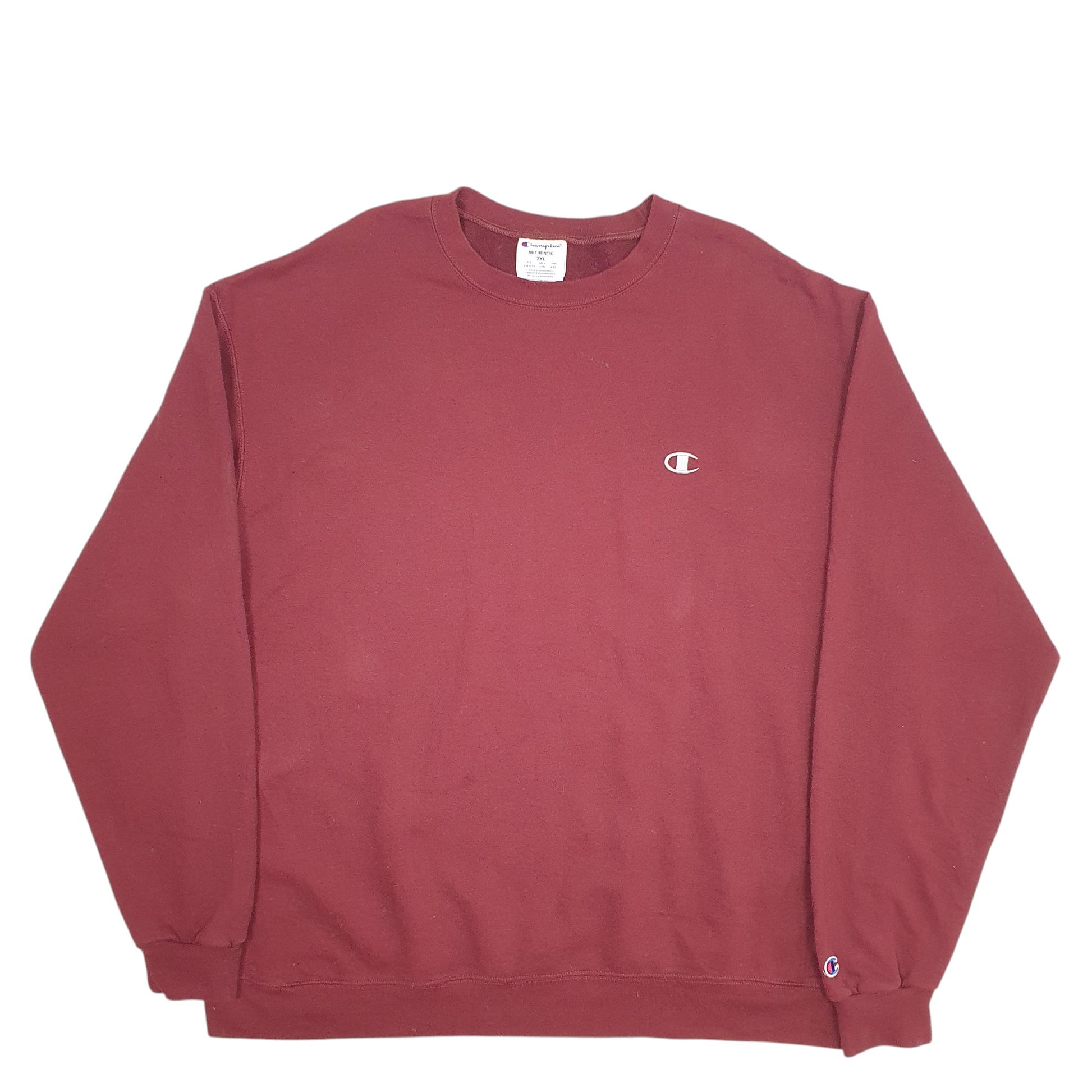 Mens Burgundy Champion  Crewneck Jumper