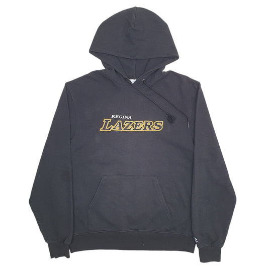 Mens Black Champion Regina Lazers Spellout Hoodie Jumper