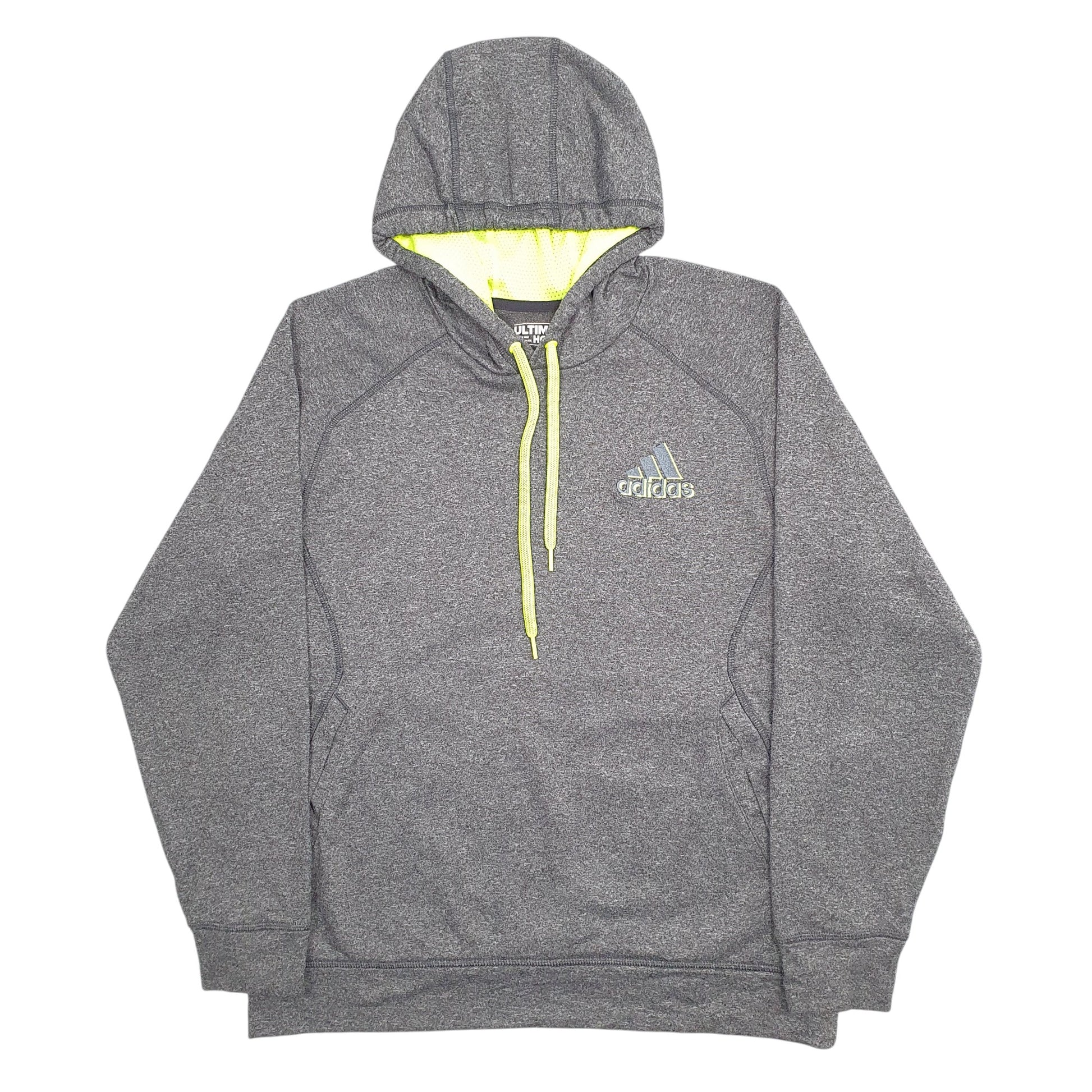 Mens Grey Adidas Active Hoodie Jumper