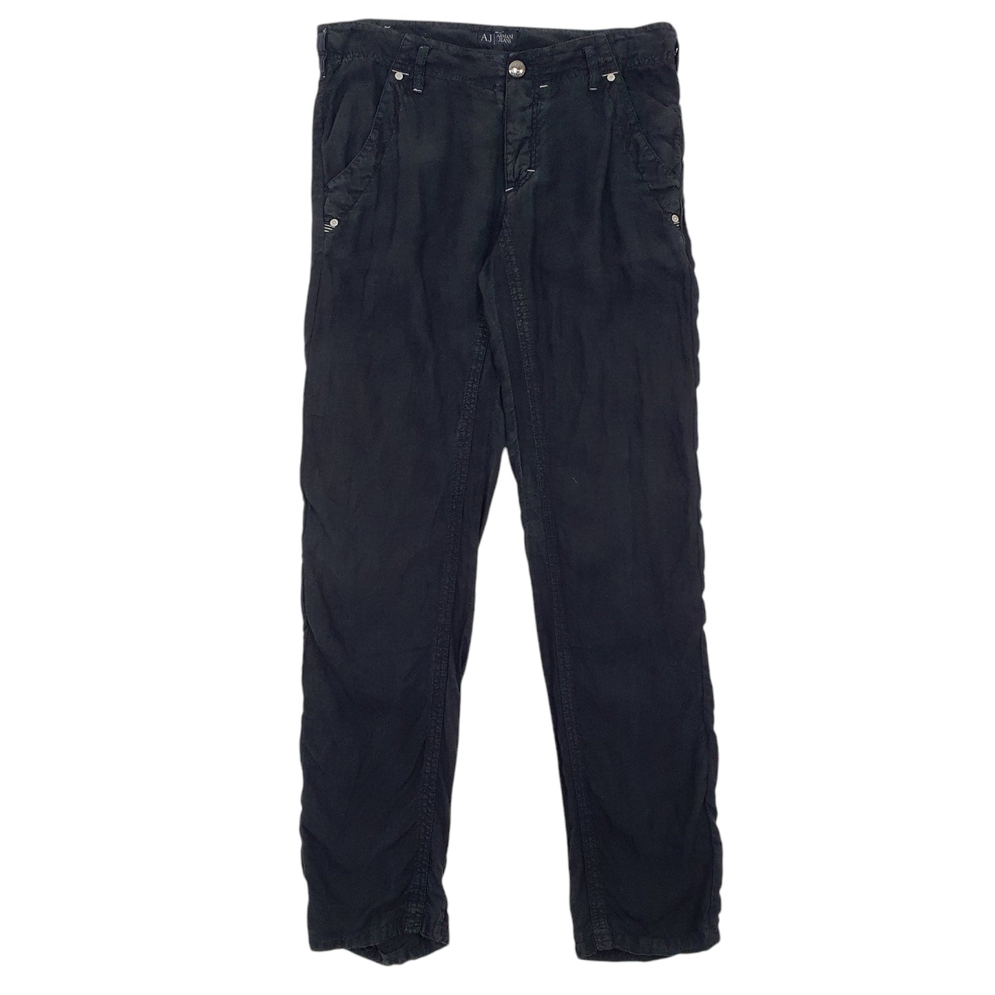 Mens Black Armani Jeans  Chino Trousers