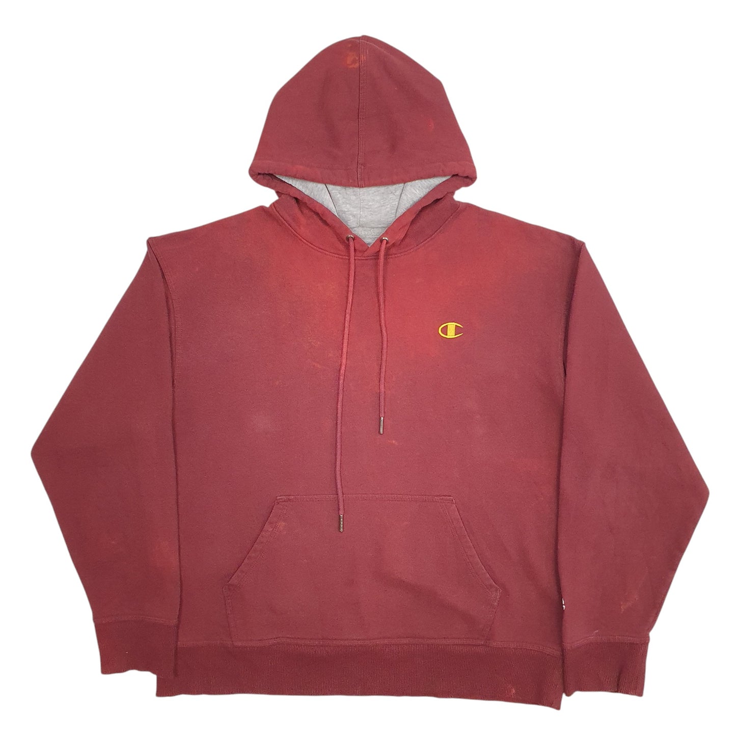 Mens Burgundy Champion  Hoodie Jumper