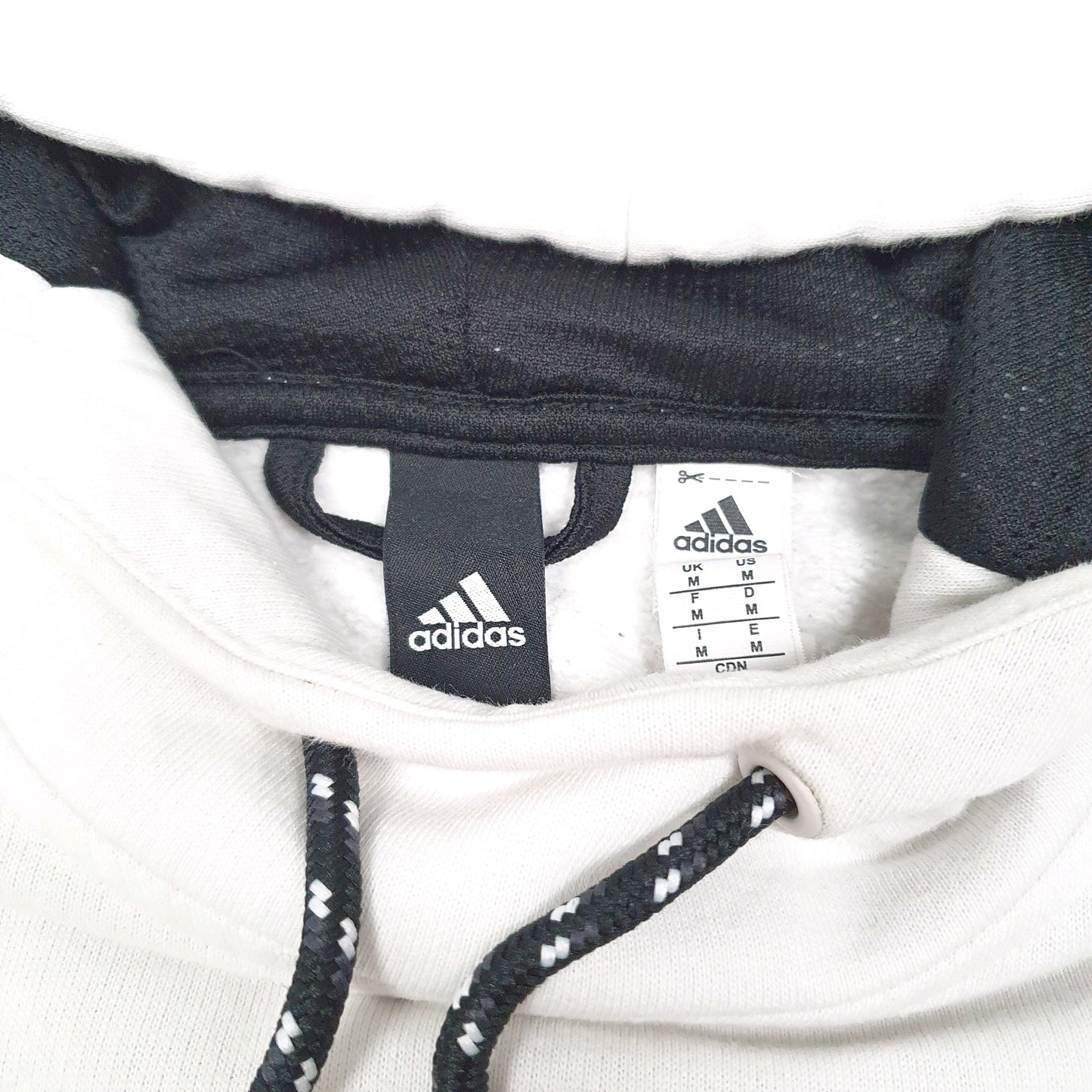 Mens White Adidas  Hoodie Jumper