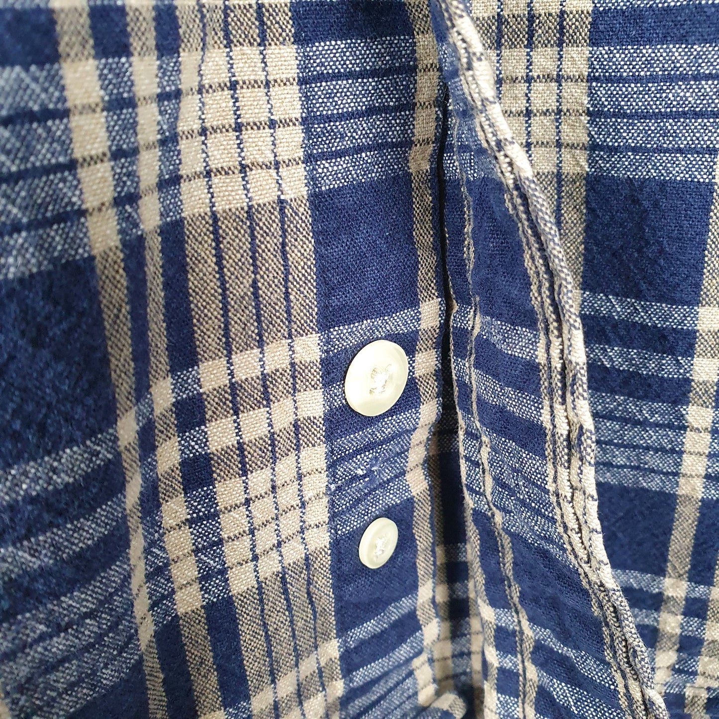 Mens Navy Eddie Bauer Overshirt Tall Long Sleeve Shirt