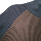 Mens Brown Nautica Knit Ribbed Jeans Quarter Zip Jumper