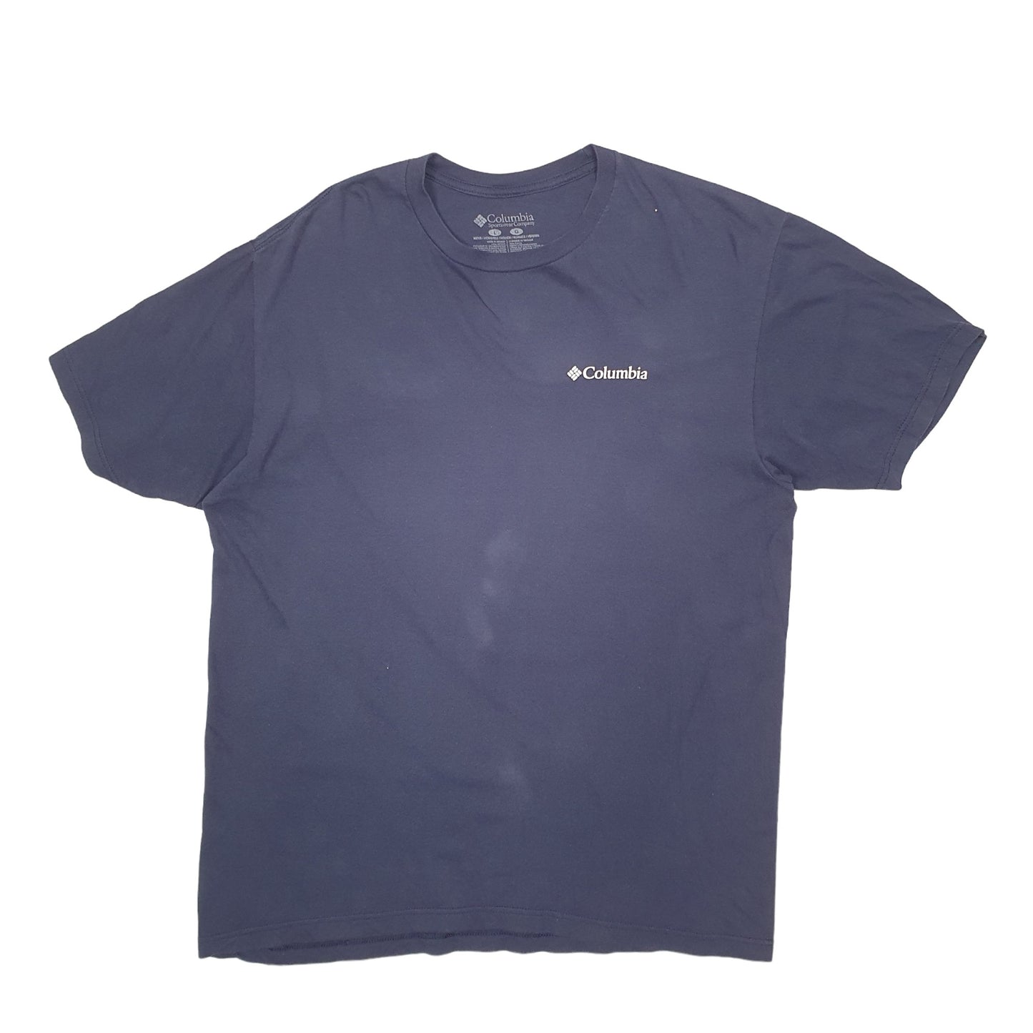 Mens Navy Columbia Sportswear  Short Sleeve T Shirt