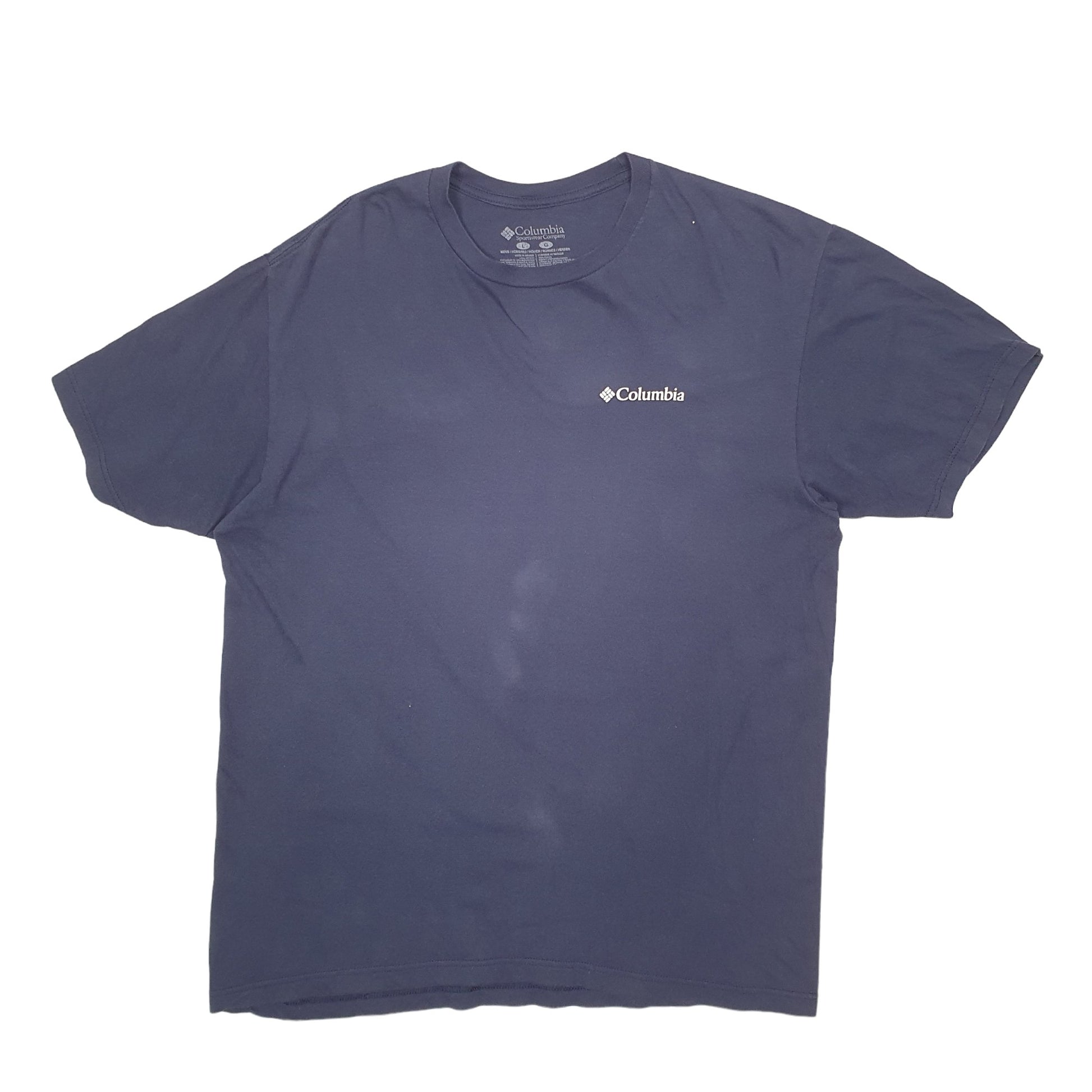 Mens Navy Columbia Sportswear  Short Sleeve T Shirt