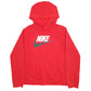 Womens Red Nike Spellout Hoodie Jumper