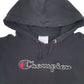 Womens Black Champion Reverse Weave Spellout Hoodie Jumper