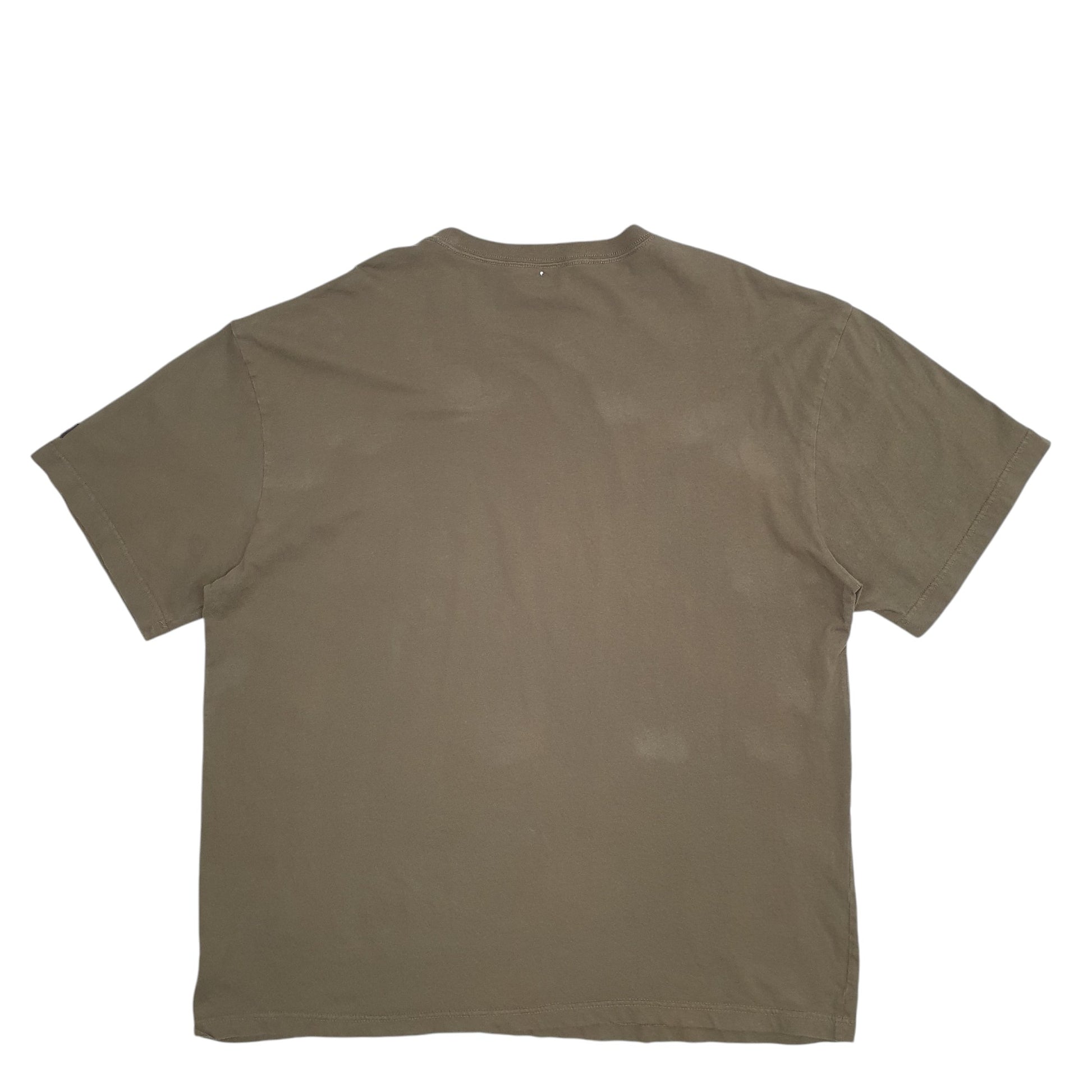 Mens Khaki Dickies Pocket Short Sleeve T Shirt