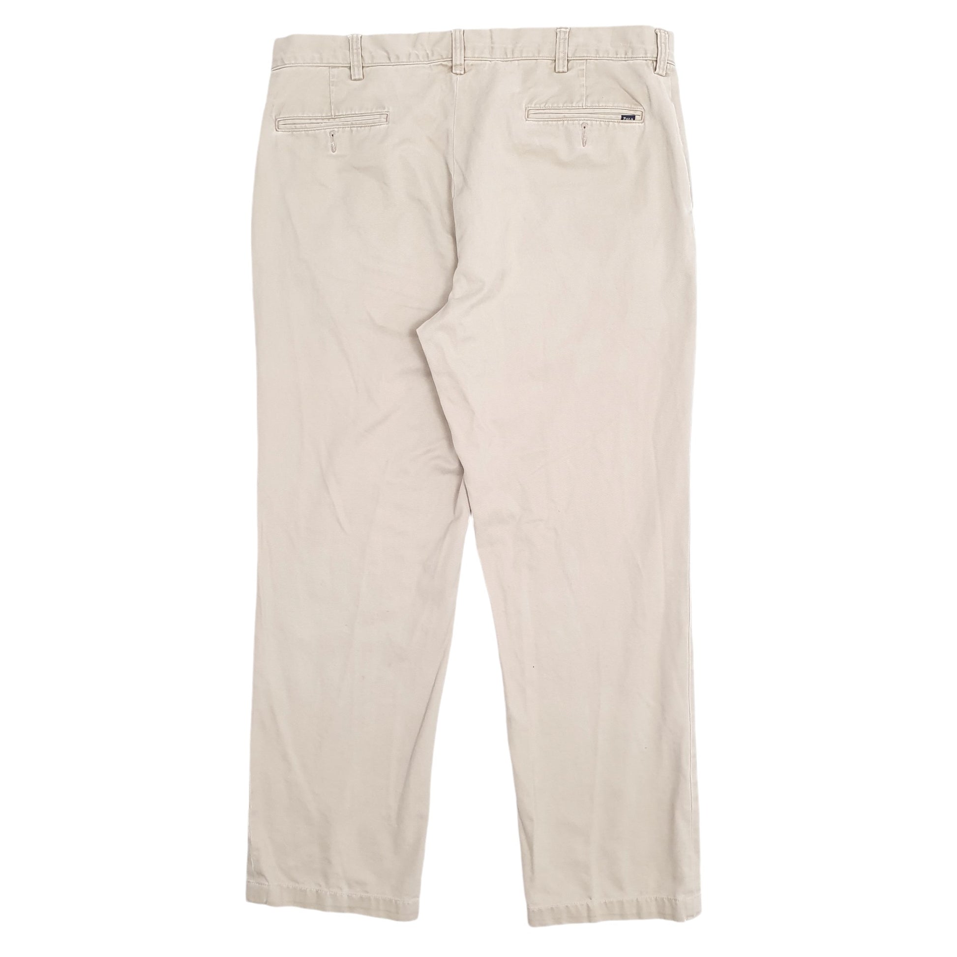 Mens Beige Polo Ralph Lauren Classic Fit Chino Trousers