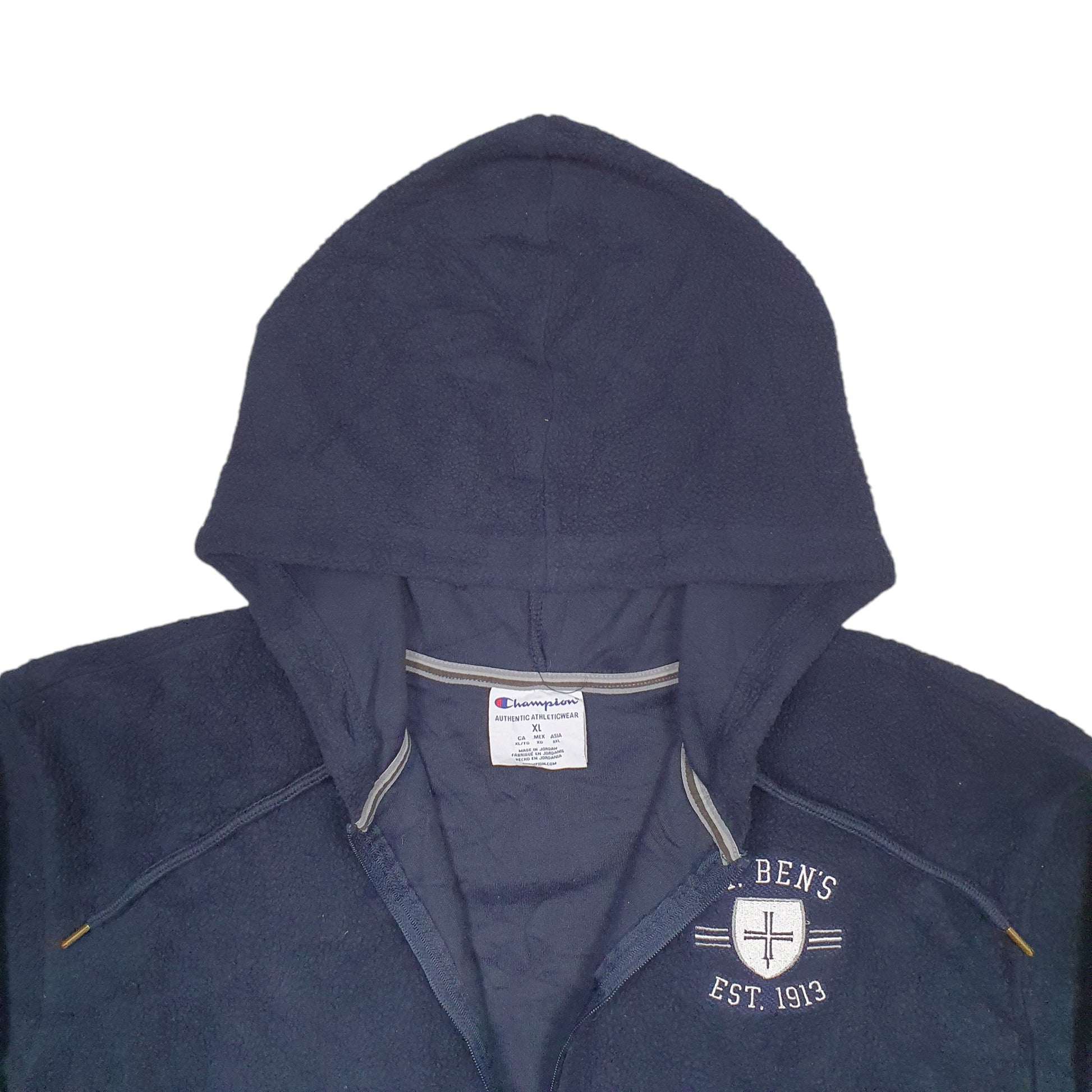 Mens Navy Champion St Ben's Quarter Zip Jumper