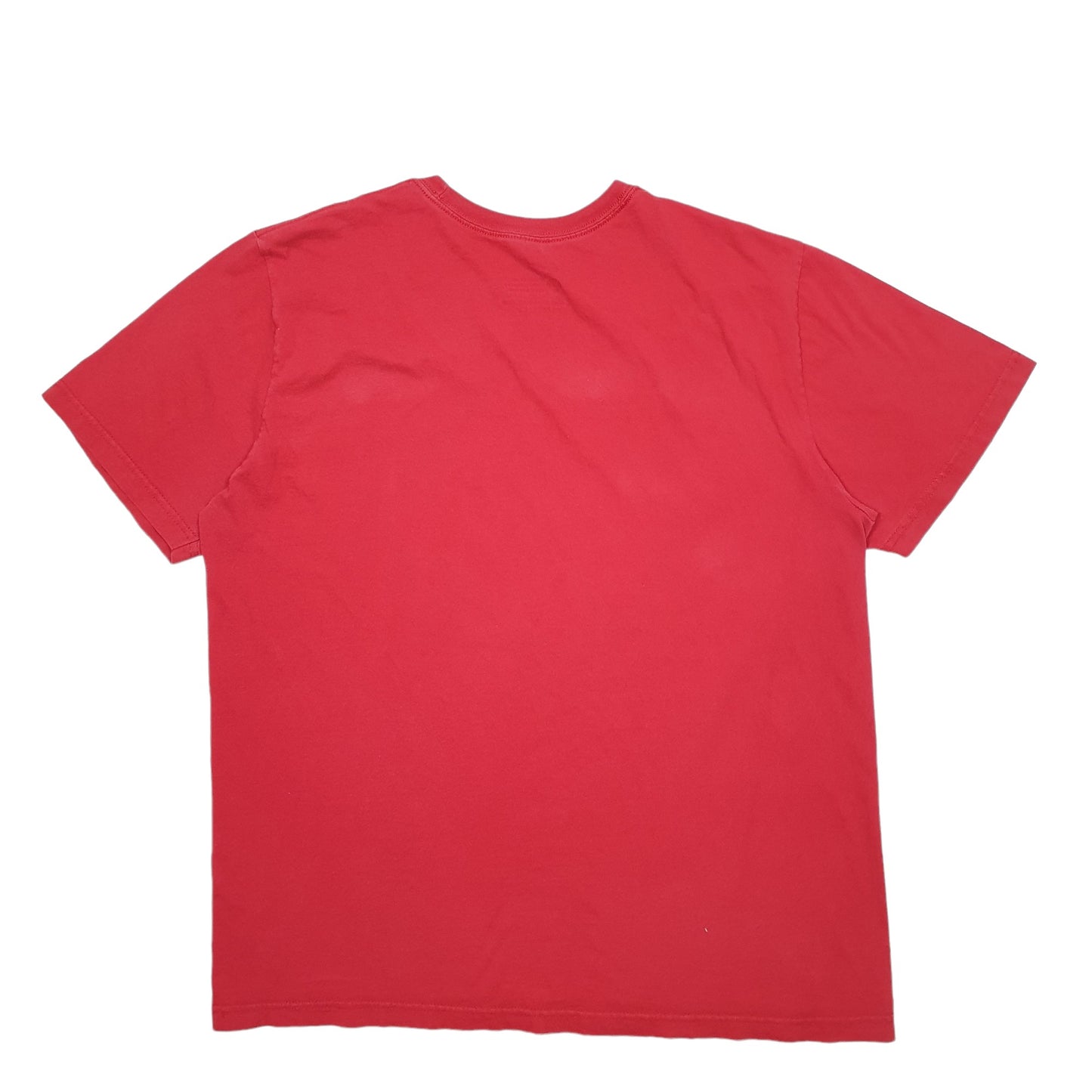 Mens Red Nike Spellout Short Sleeve T Shirt
