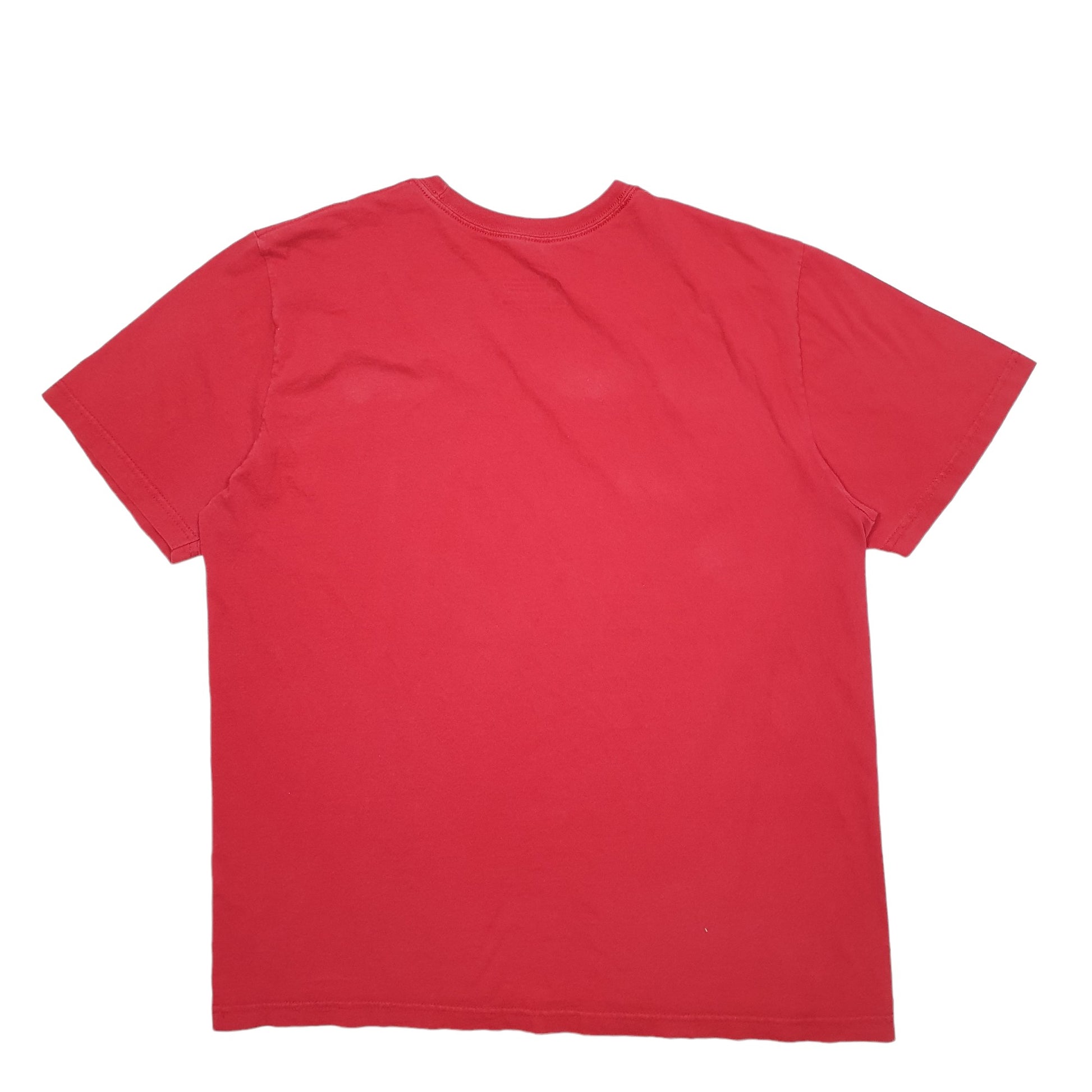 Mens Red Nike Spellout Short Sleeve T Shirt