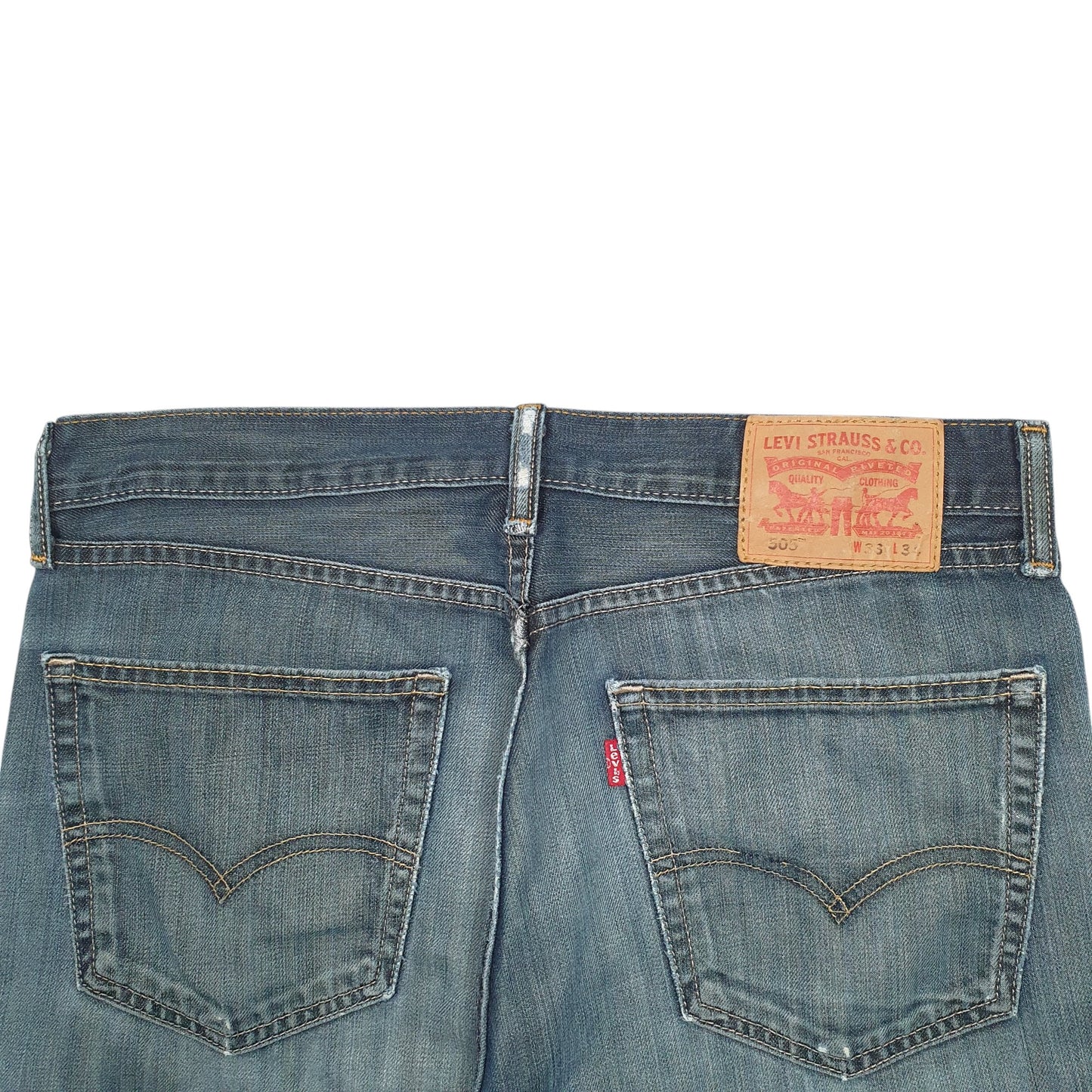Mens Blue Levis  505 JeansW33 L30