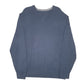 Mens Navy Nautica Knit V Neck Jumper