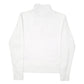 Womens White Fila Spellout Quarter Zip Jumper