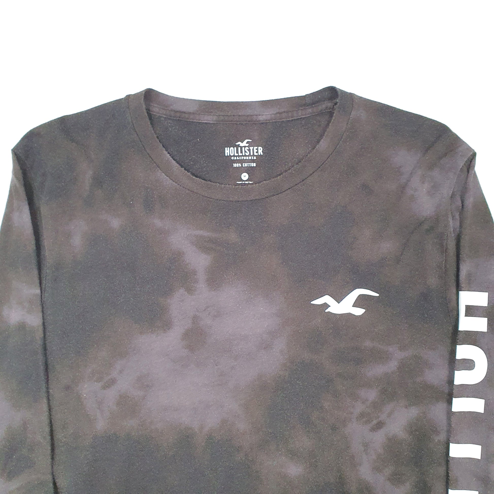 Mens Black Hollister  Long Sleeve T Shirt