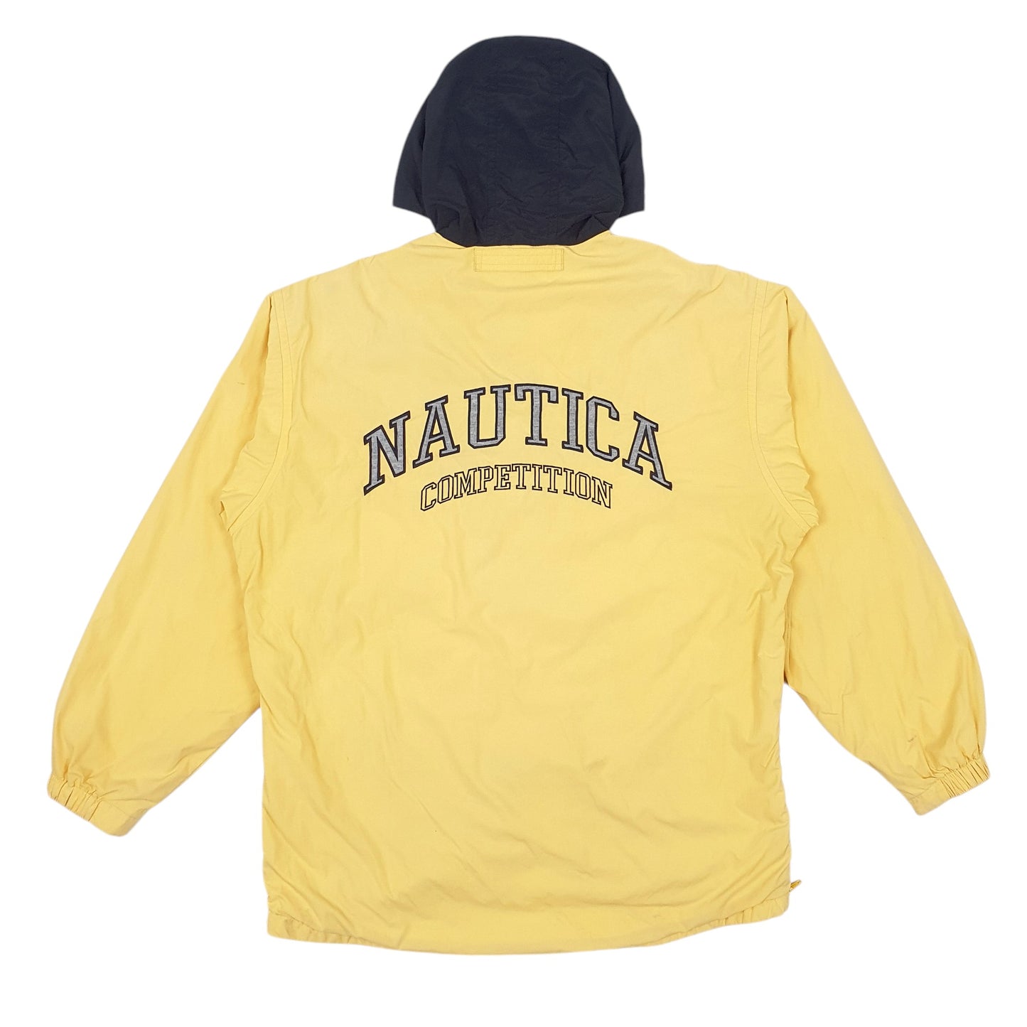 Mens Yellow Nautica Vintage Spellout  Coat